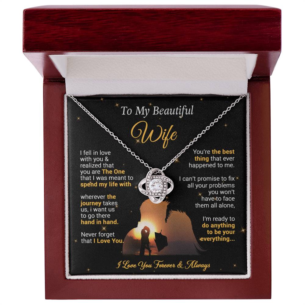 To My Wife Necklace, Gift For Wife Girlfriend From Husband, Valentines Day