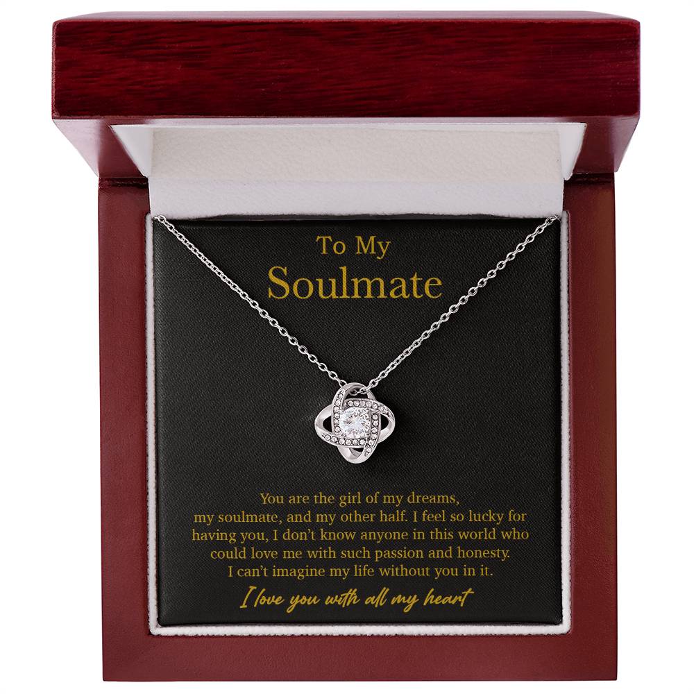 To My Soulmate Necklace, Valentines Day Gift, Soulmate Gifts, Birthday Gifts_Gold_21_10