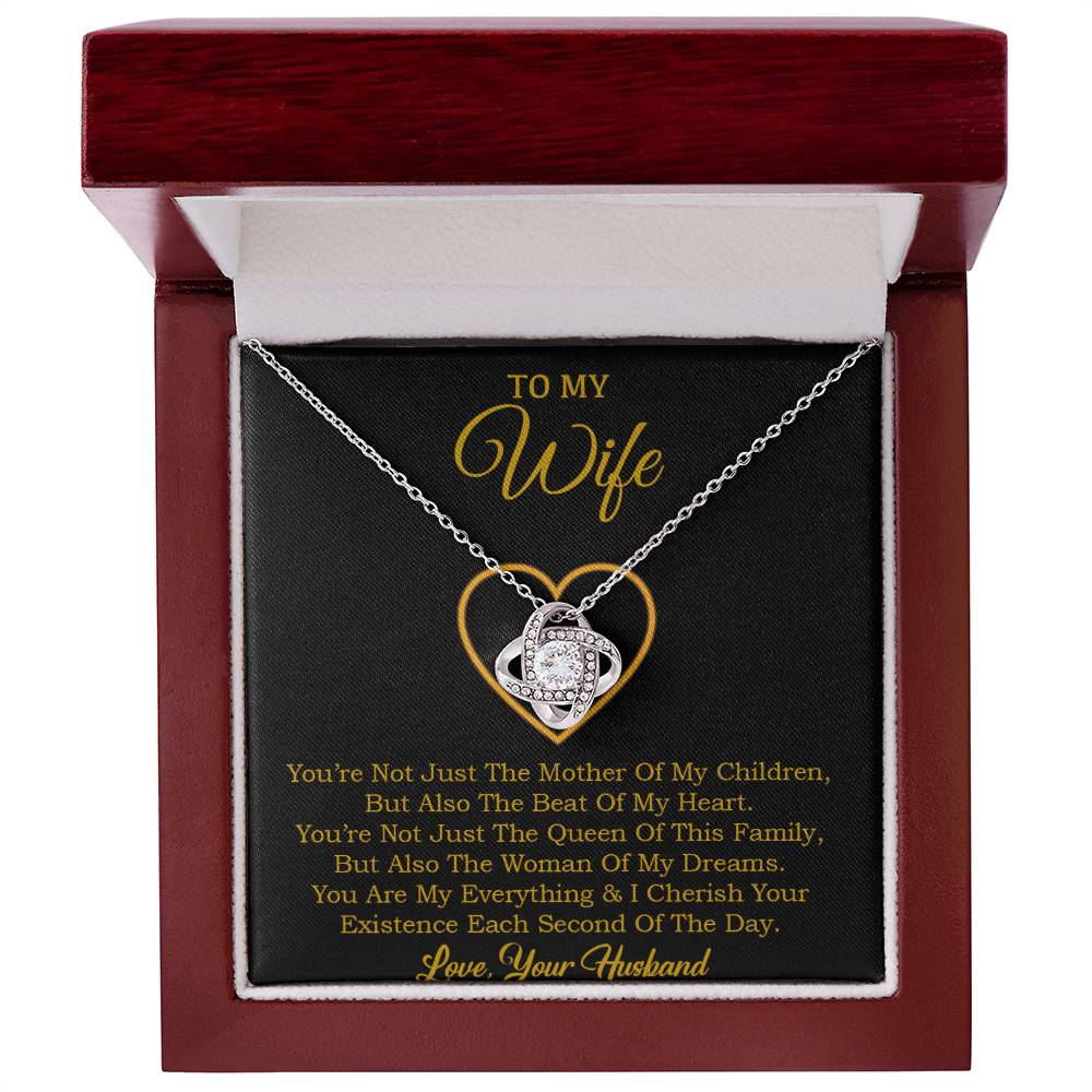 To My Wife Necklace, Gift For Wife, Anniversary Gift For Wife, Necklace For Wife 30_1_Gold