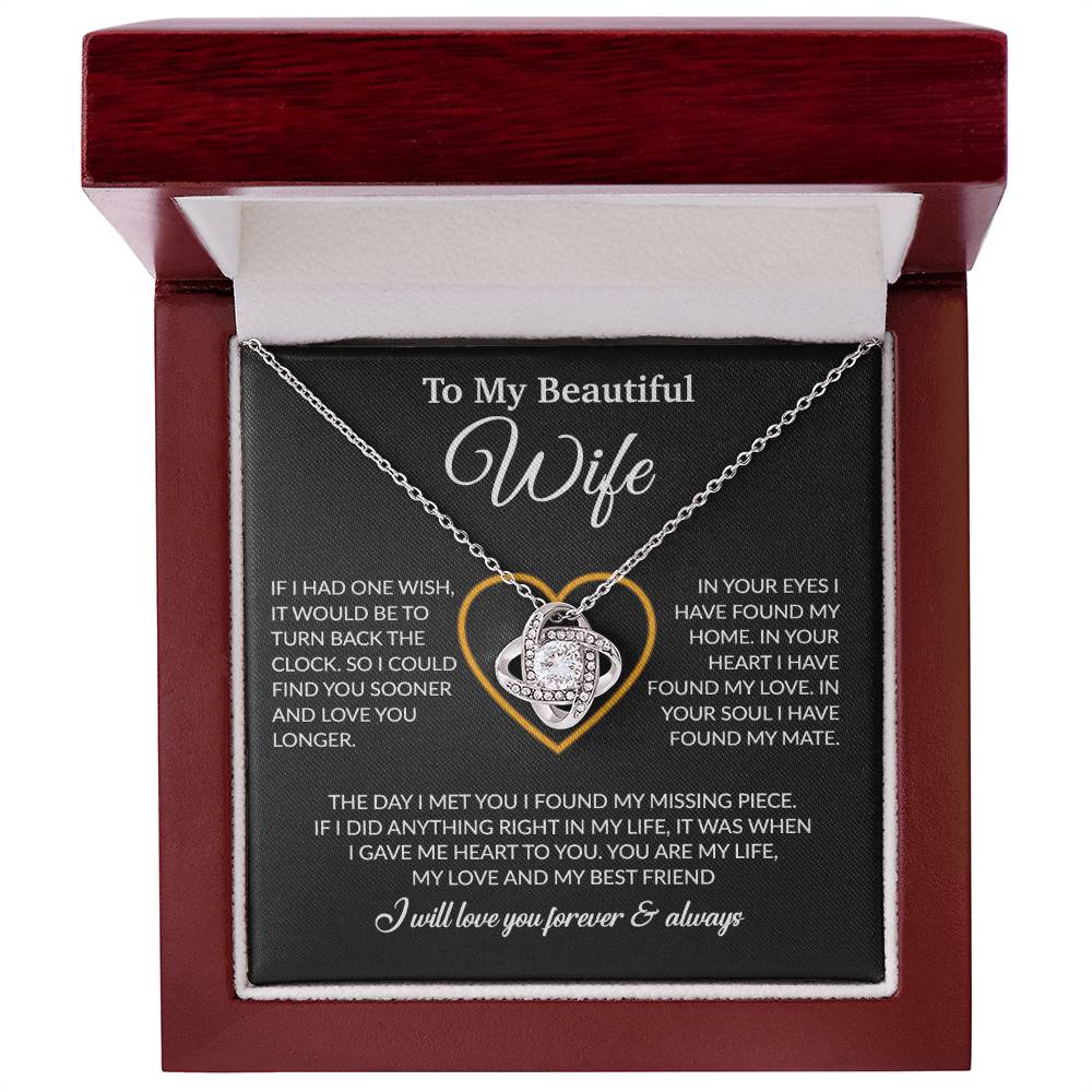To My Wife Necklace, Christmas Gifts For Women, Anniversary Gift For Wife 21_12_Black