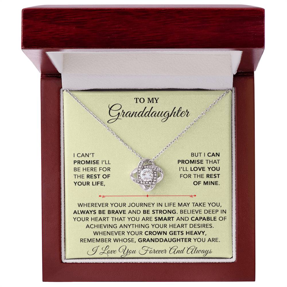 To My Granddaughter Necklace, Granddaughter Gift from Grandpa, Christmas Gift 28_9_Gold