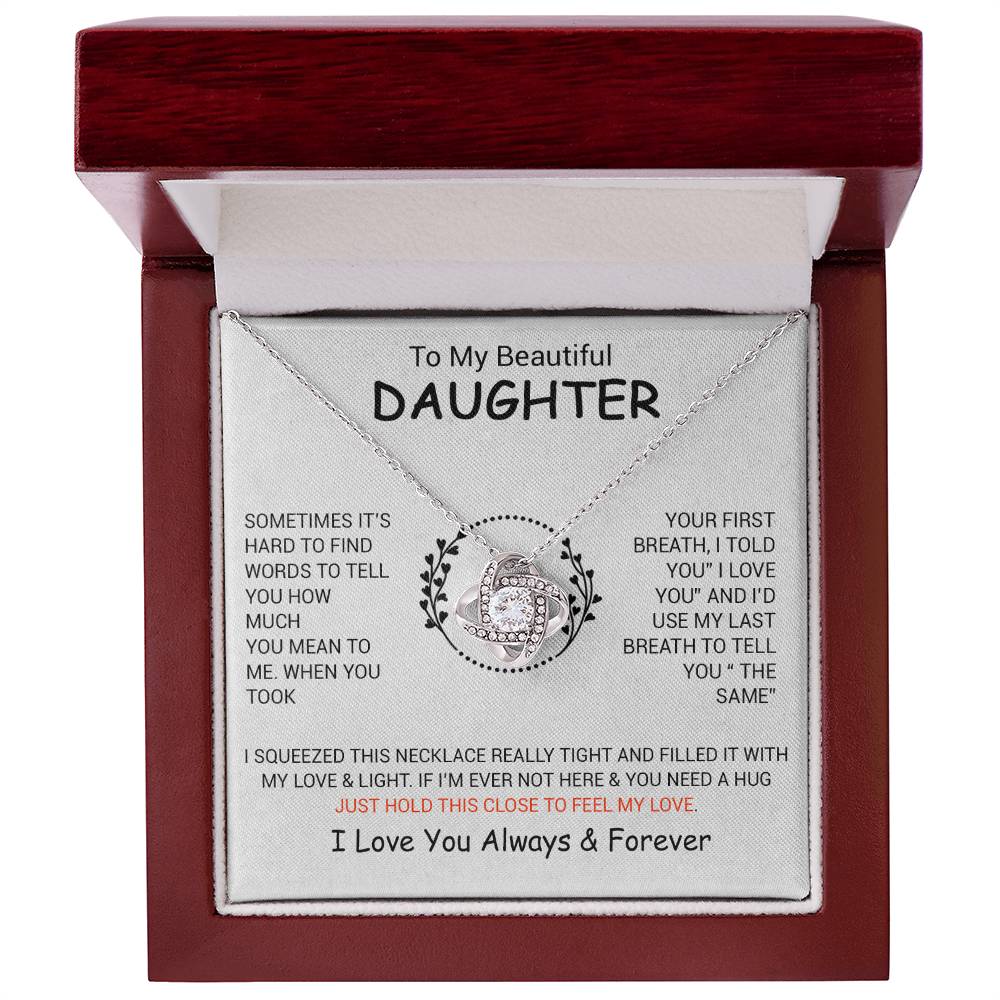 To My Daughter Necklace, Daughter Father Necklace, Daughter Gift From Dad, Mom 5_12