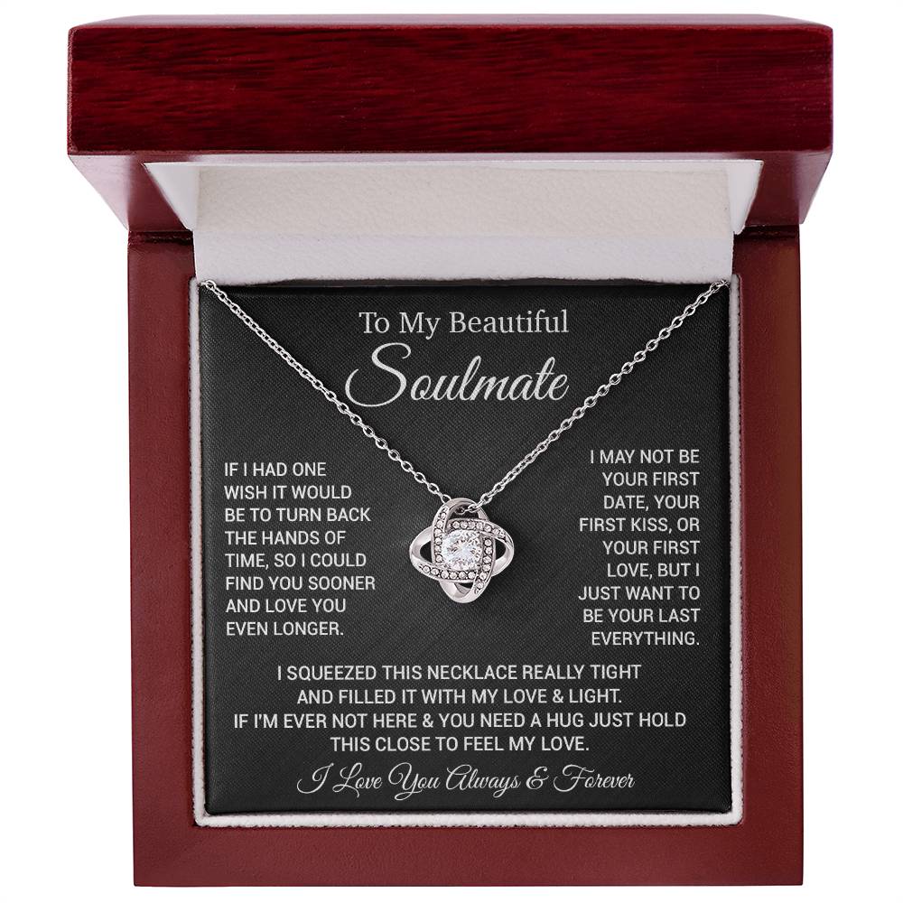 To My Soulmate Necklace, Gift For Soulmate, Anniversary Gift, Christmas Gift 24_2_Black