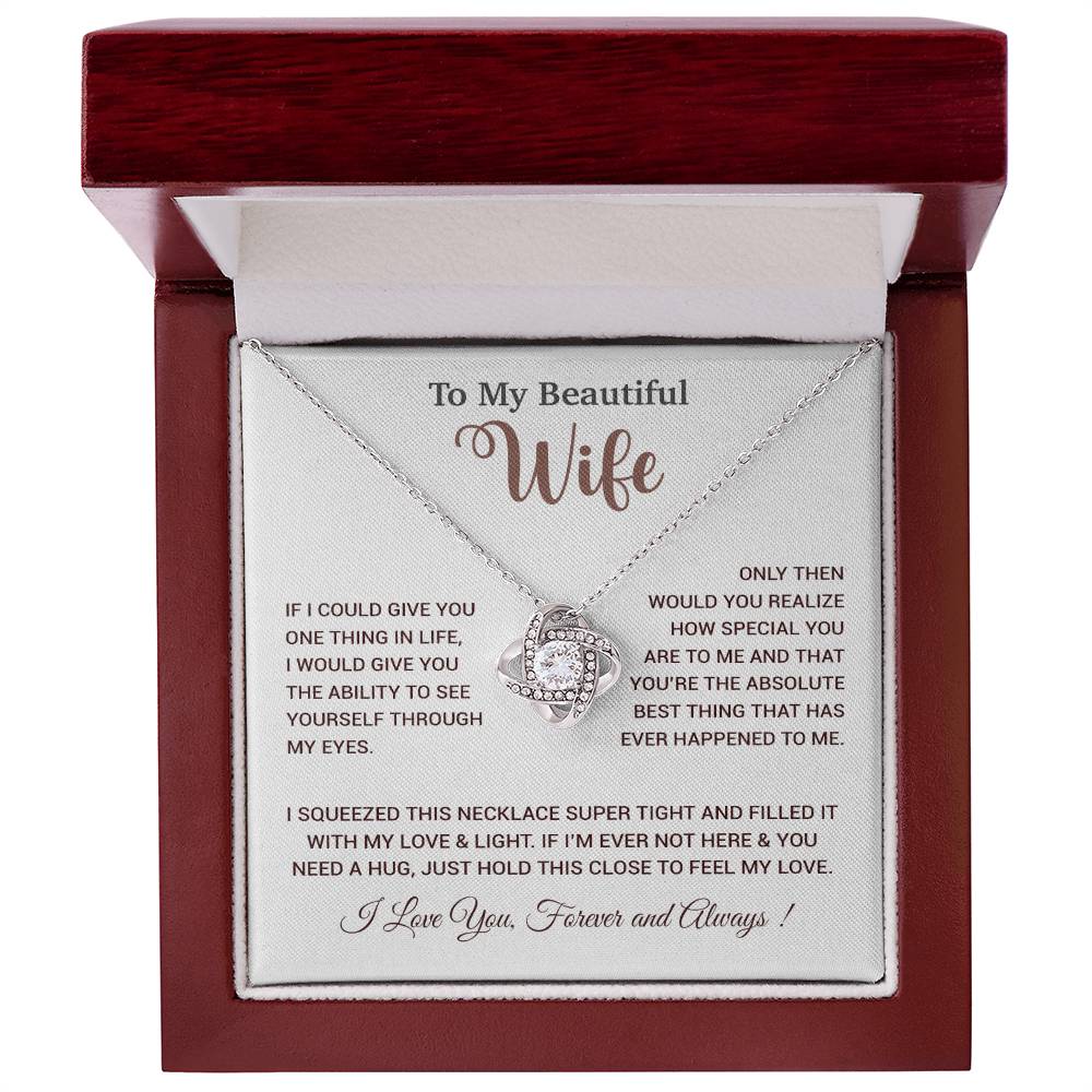 To My Wife Necklace, Wife Gift From Husband, Wife Husband Necklace, Christmas Gift 19_9