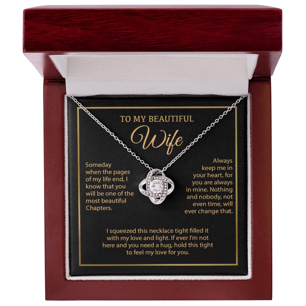 To My Wife Necklace, Vanlentines Gifts For Women, Anniversary Gift For Wife 6_1_Gold