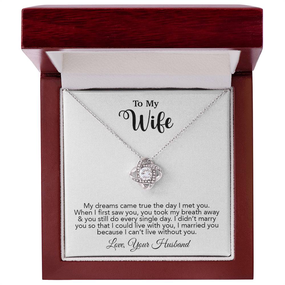 To My Wife Necklace, Wife Gift From Husband, Wife Husband Necklace, Christmas Gift 16_10