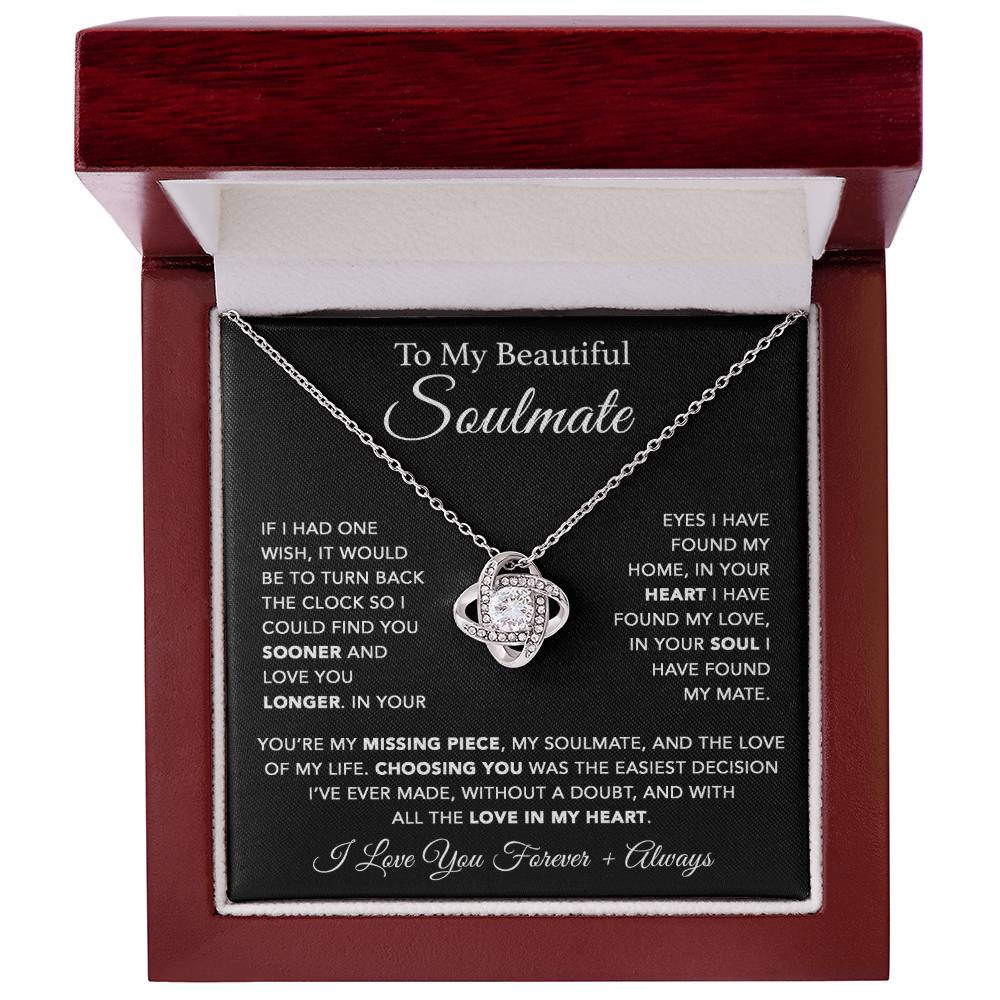 To My Soulmate Necklace, Soulmate Gift, Gift For Girlfriend, Christmas Gift 10_1