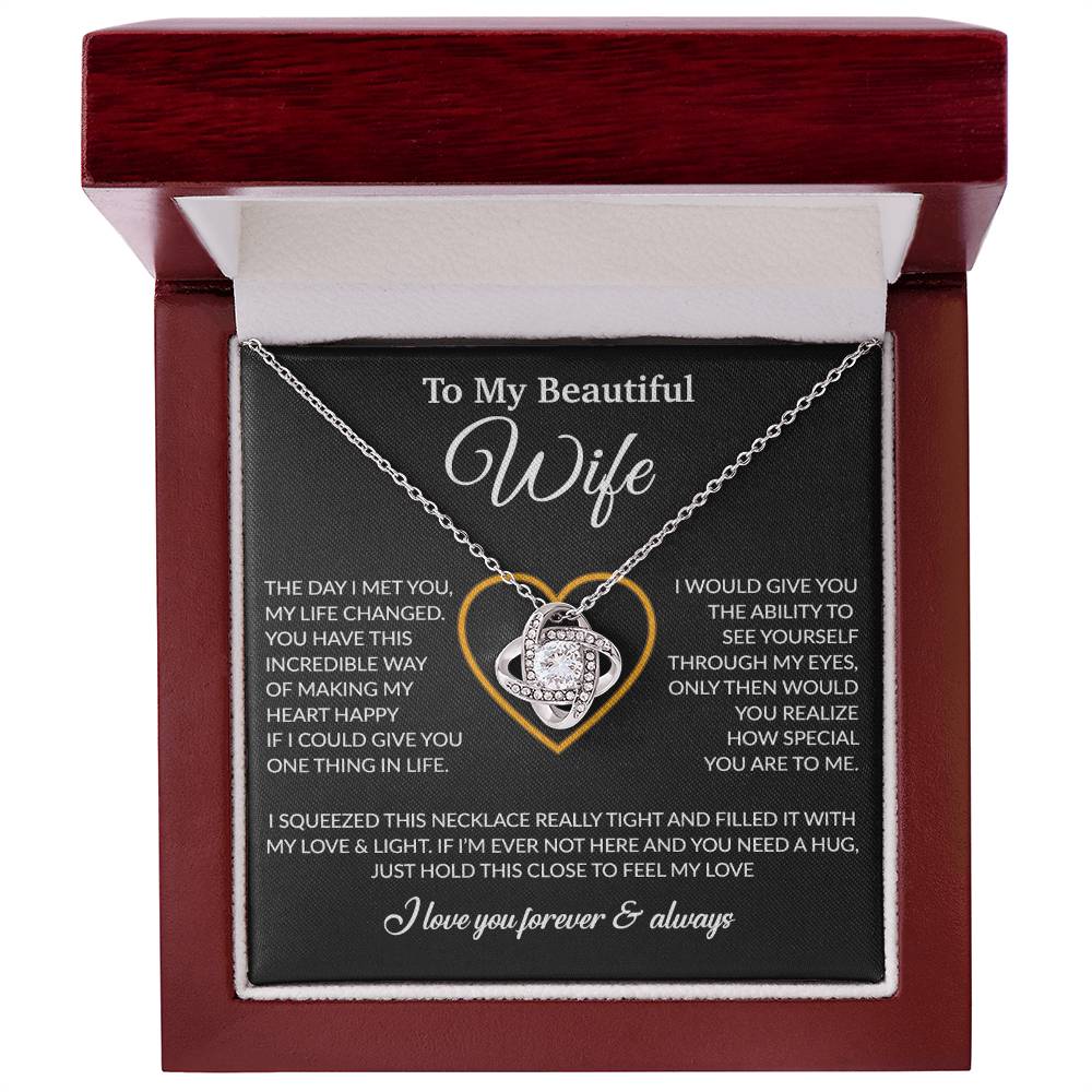 To My Wife Necklace, Gift For Wife, Anniversary Gift For Wife, Necklace For Wife 23_1_Black