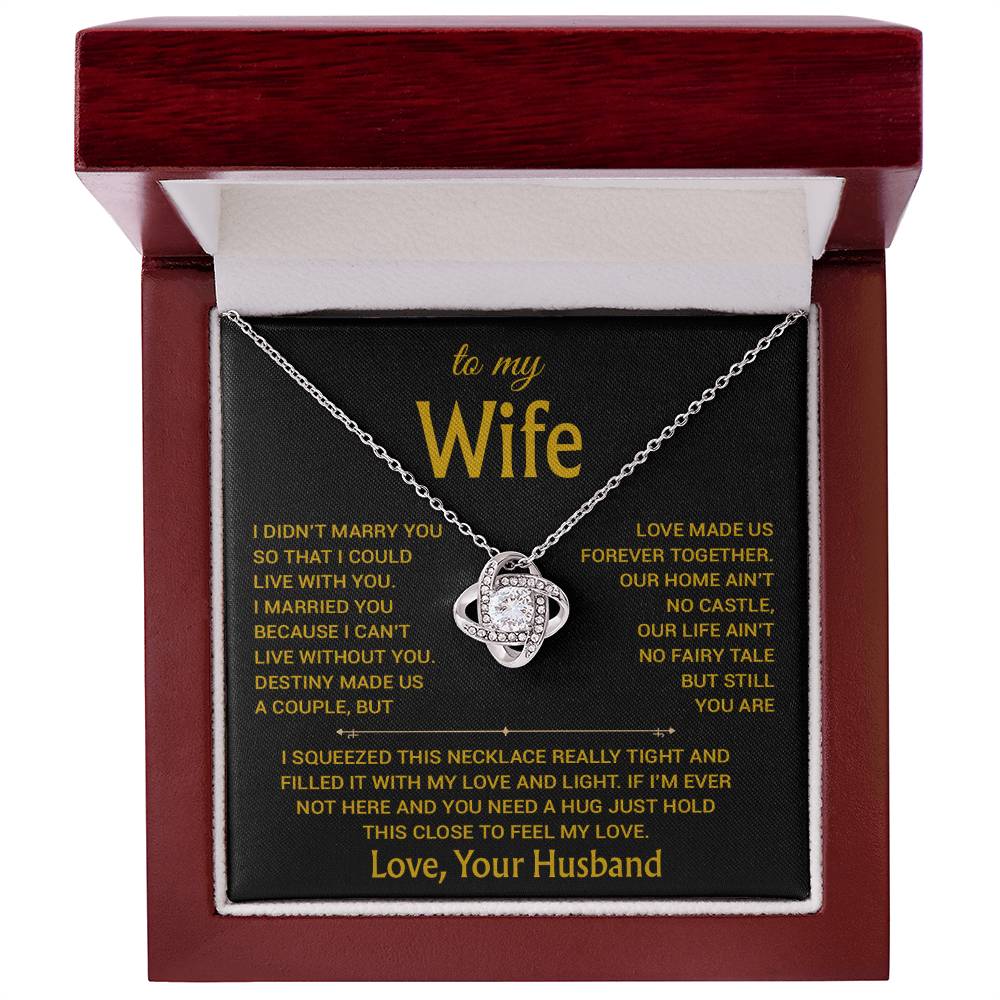 To My Wife Necklace, Christmas Gifts For Women, Anniversary Gift For Wife 17_12_Gold