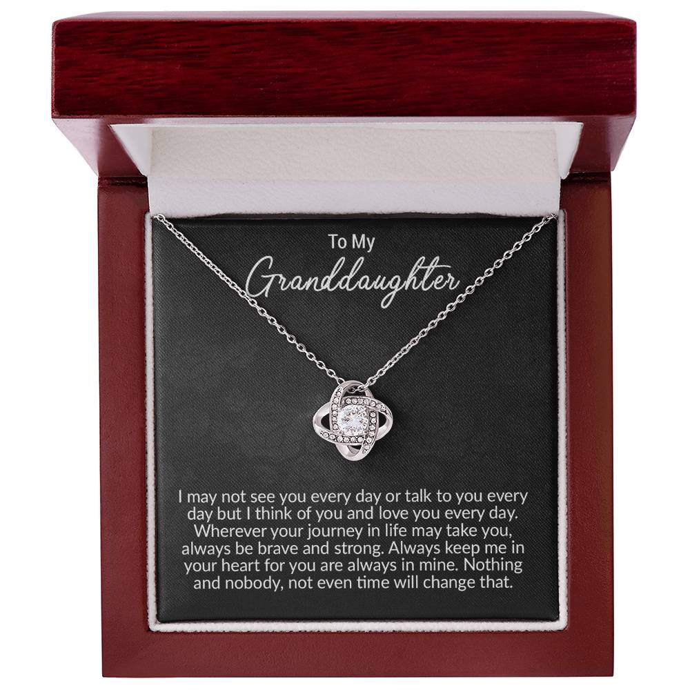 To My Granddaughter Necklace, Granddaughter Gift, Granddaughter Birthday Gift