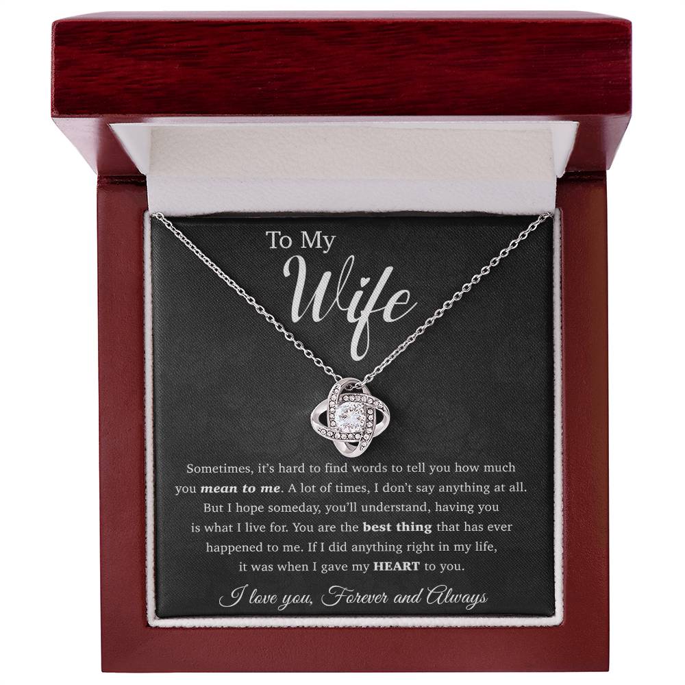 To My Wife Necklace, Anniversary Gift, Birthday Gifts For Her, Mother's Day Gift