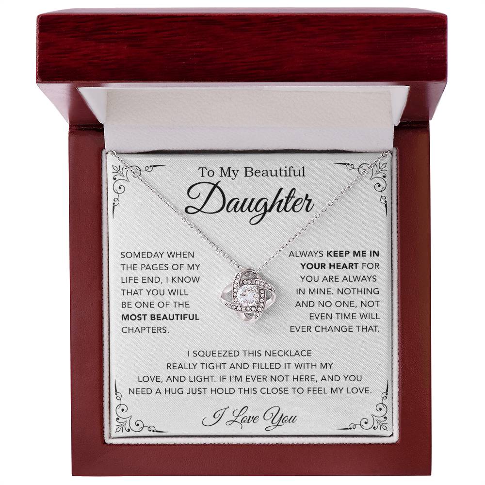 To My Daughter Necklace, Gift from Mother Father Daughter, Christmas Gift 5_12