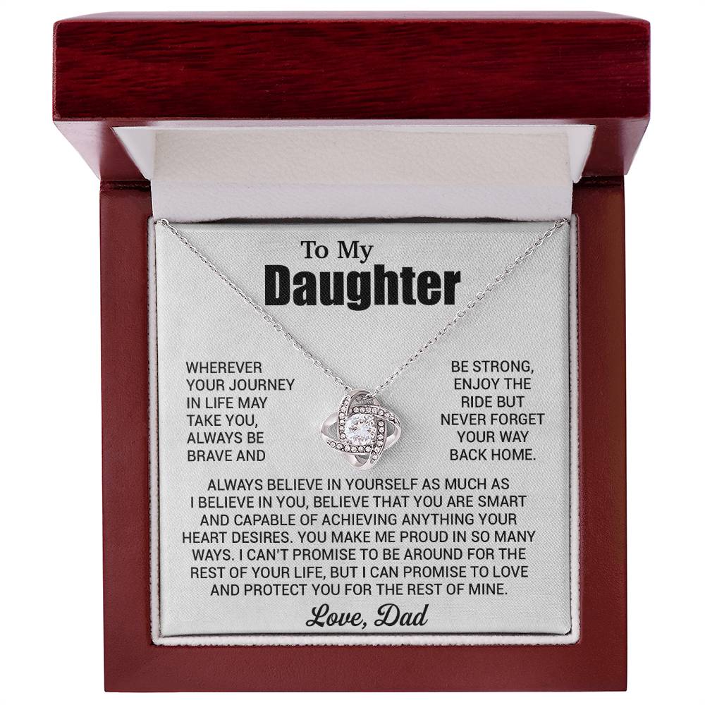To My Daughter Necklace, Daughter Father Necklace, Daughter Gift From Dad 31_7