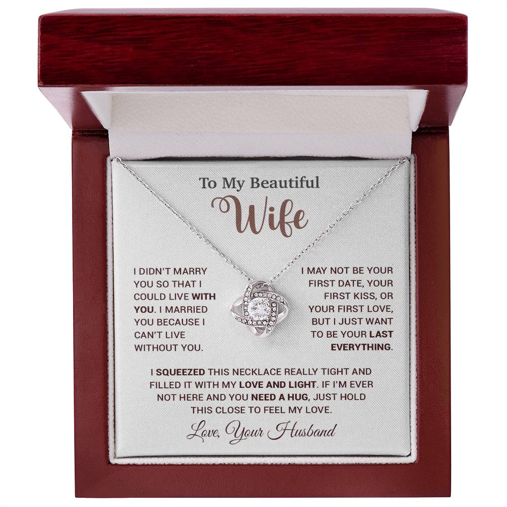 To My Wife Necklace, Wife Gift From Husband, Wife Husband Necklace, Christmas Gift 25_9