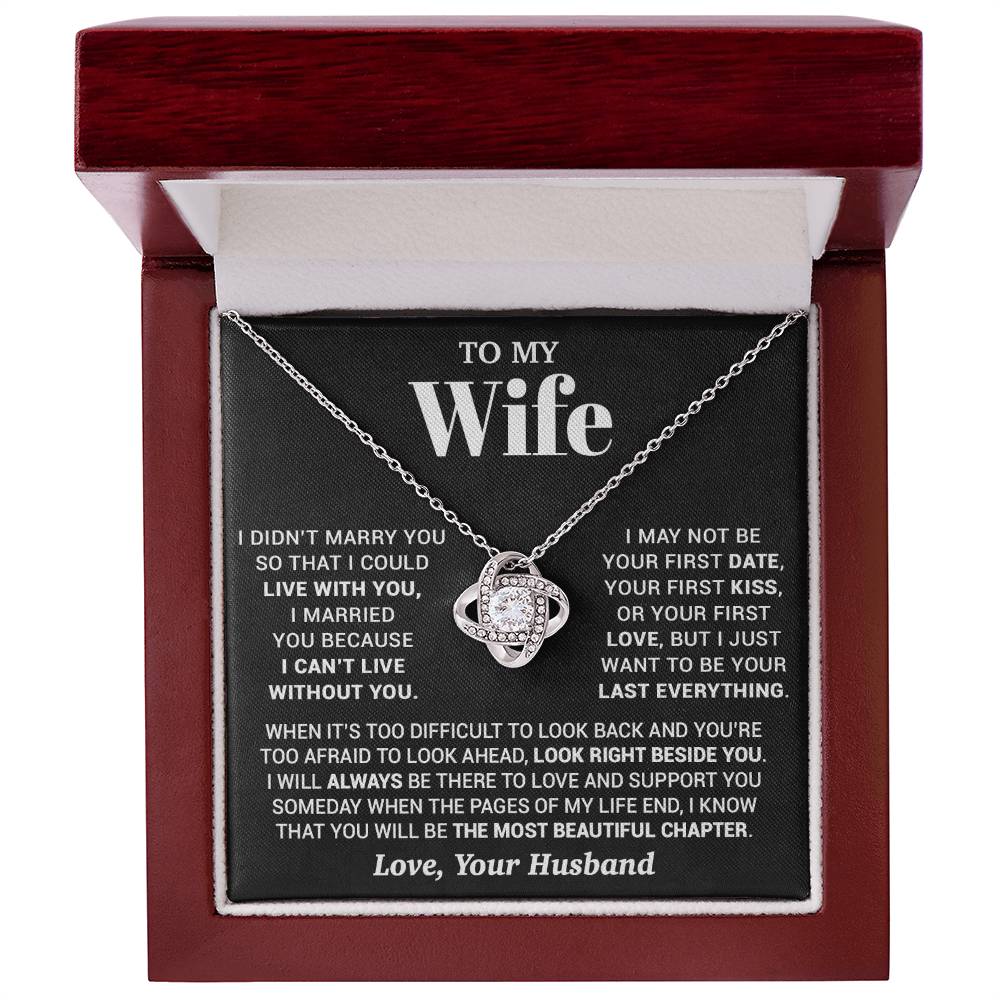 To My Wife Necklace, Christmas Gifts For Women, Anniversary Gift For Wife 28_9_Black