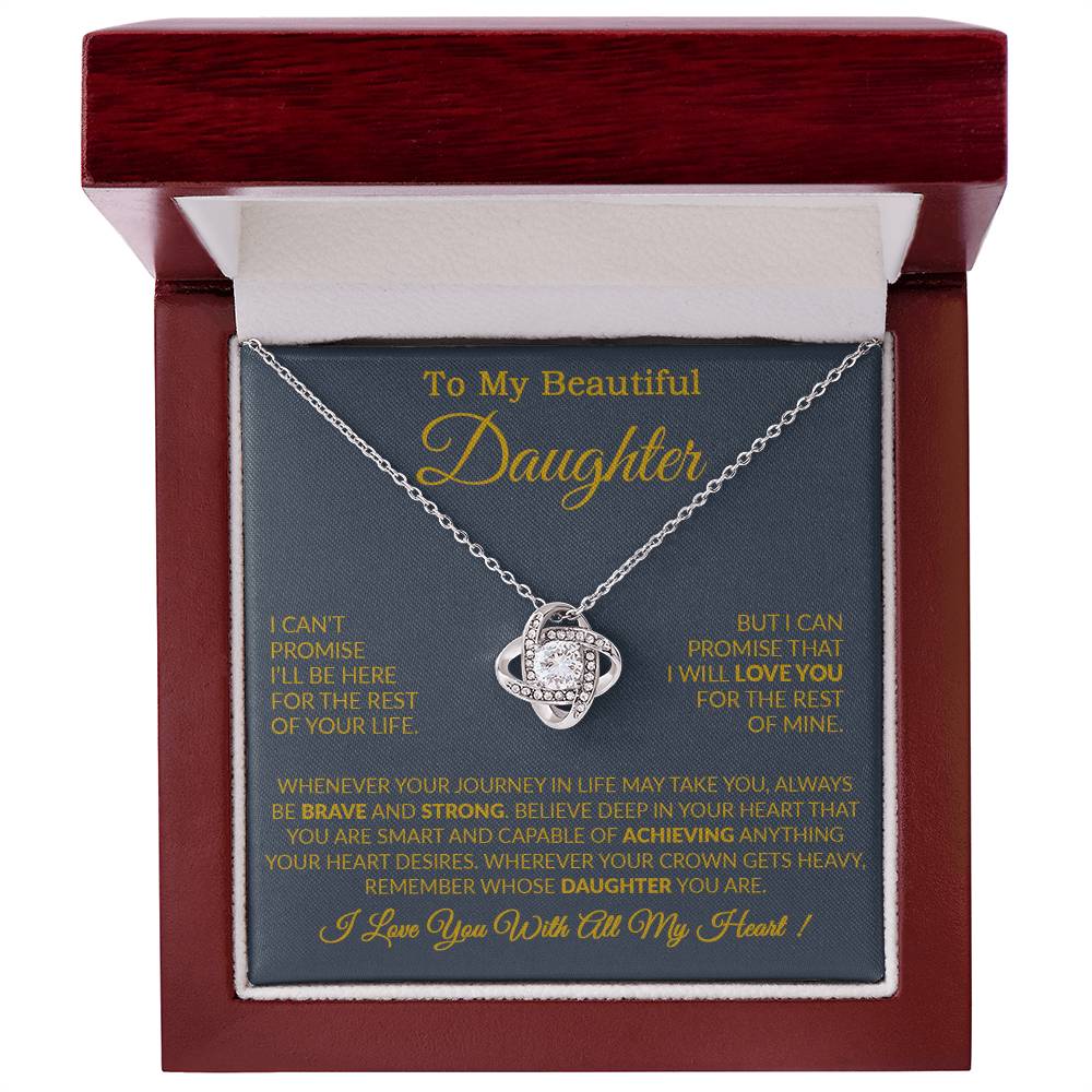 To My Daughter Necklace Gift From Dad, Daughter Gift, Father Daughter Necklace 15_9_Gold