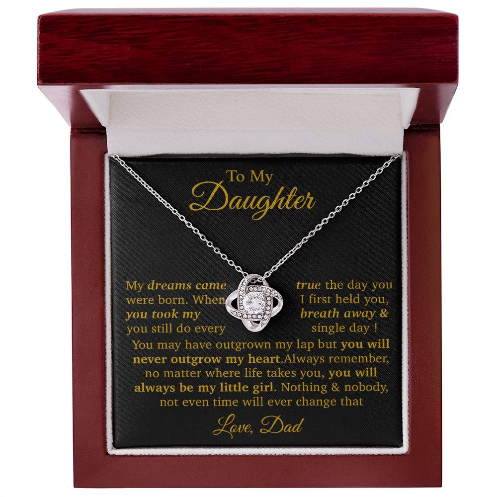 To My Daughter Necklace Gift From Dad, Daughter Gift, Father Daughter Necklace 16_11