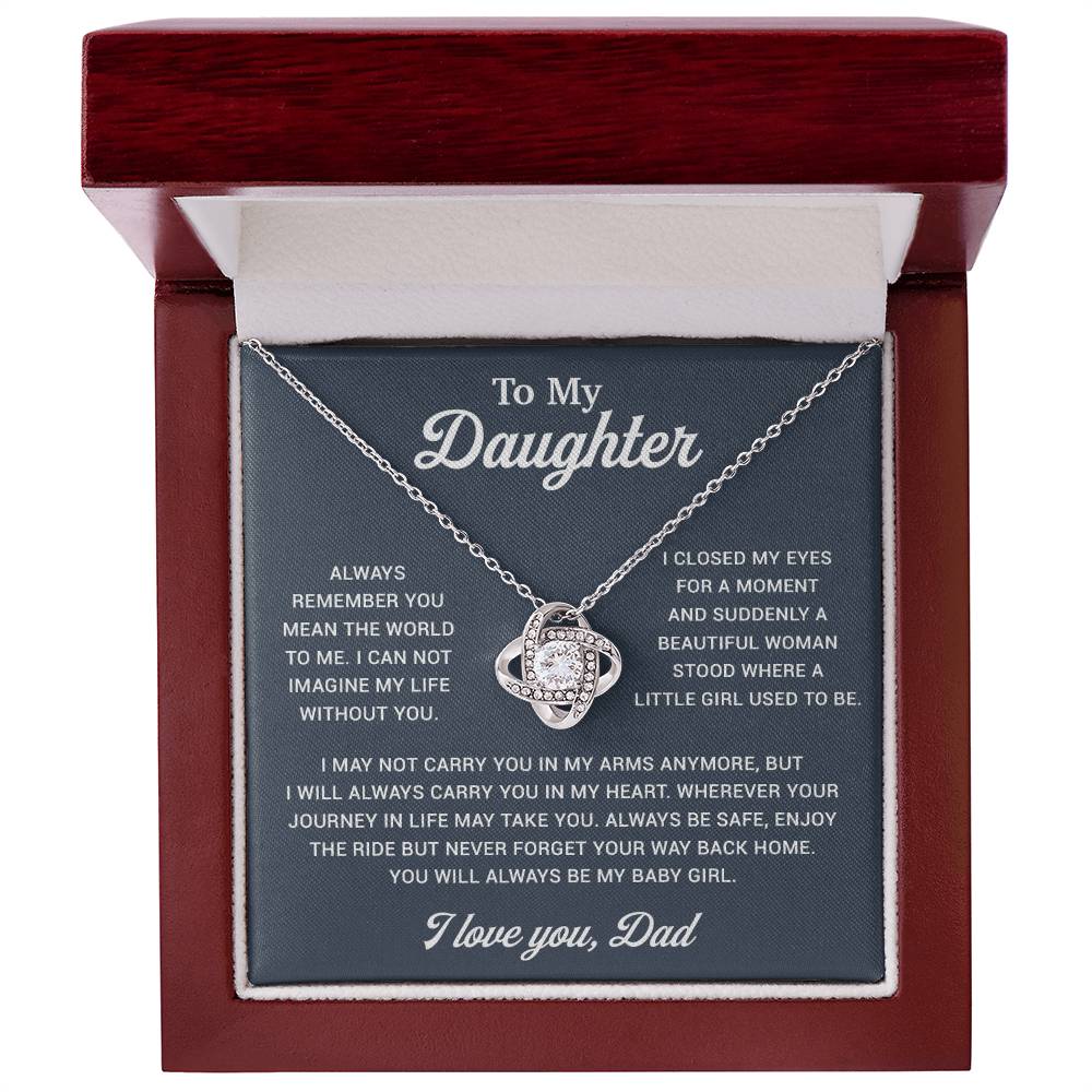 To My Daughter Necklace, Gift for Daughter from Dad, Father Daughter Necklace 2_12