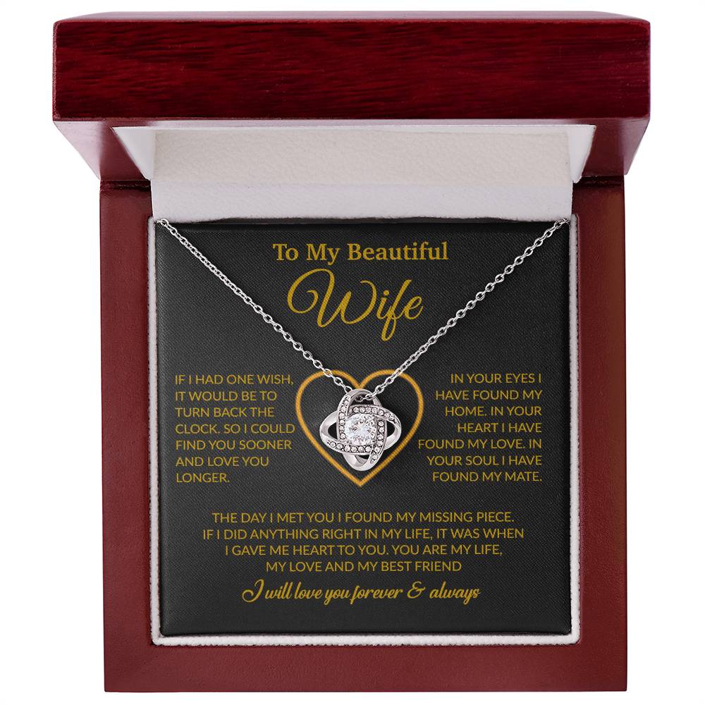 To My Wife Necklace, Christmas Gifts For Women, Anniversary Gift For Wife 21_12_Gold