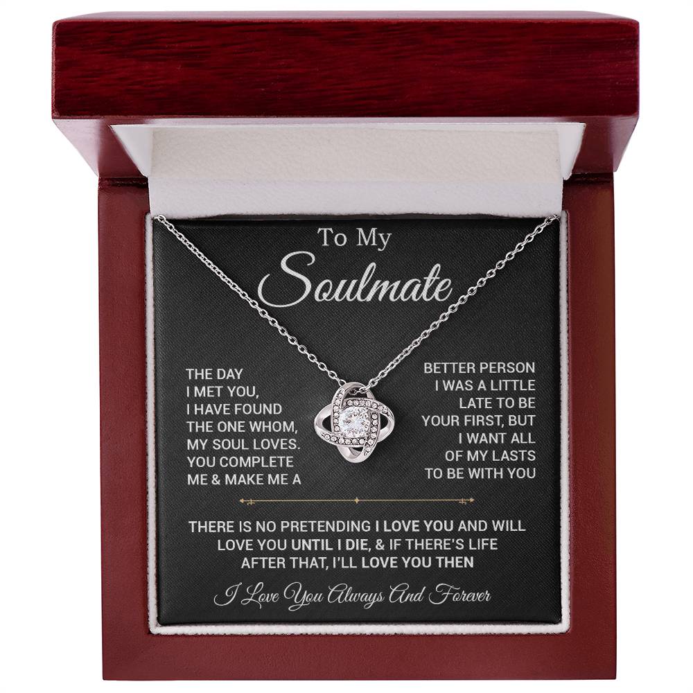 To My Soulmate Necklace, Valentines Day Gift, Gift For Wife, Anniversary Gift 28_2