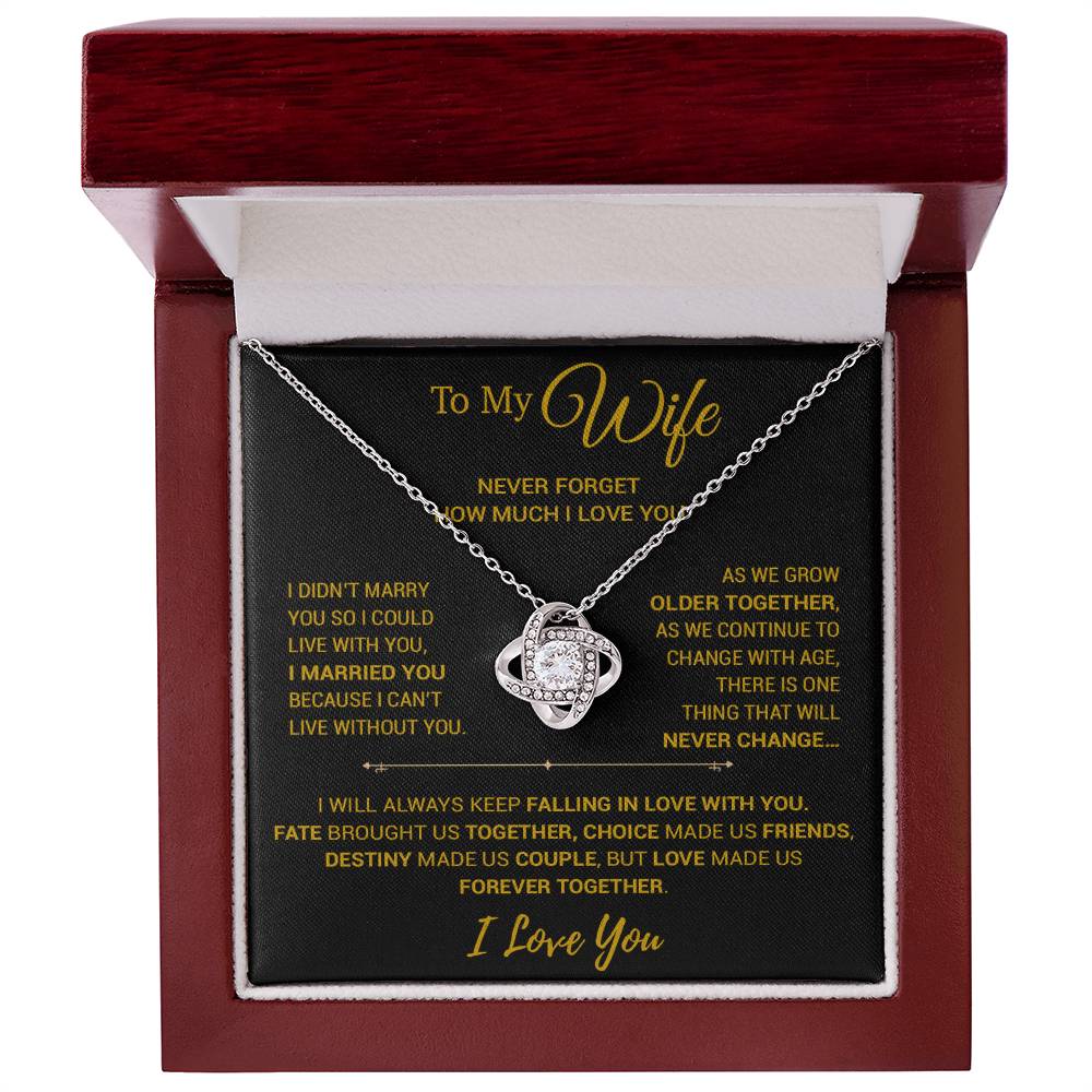 To My Wife Necklace, Christmas Gifts For Women, Anniversary Gift For Wife 20_10_Gold