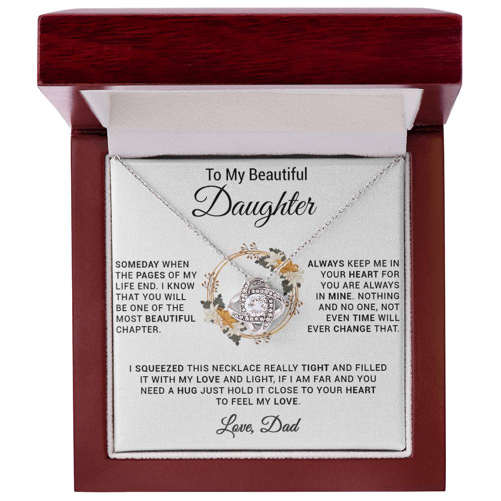 To My Daughter Necklace, Gift for Daughter from Dad, Daughter Father Necklace 20_11