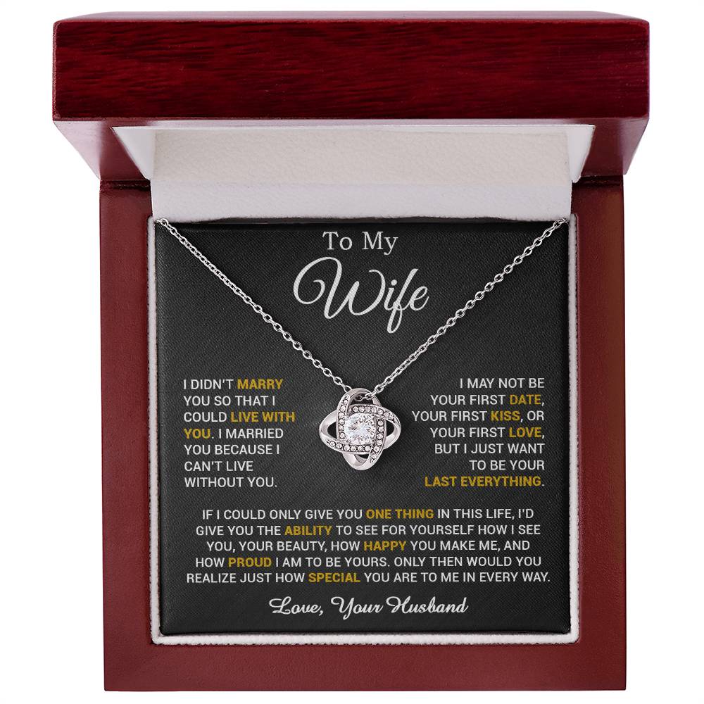 To My Wife Necklace, Gift For Wife, Anniversary Gift For Wife, Necklace For Wife 2_6