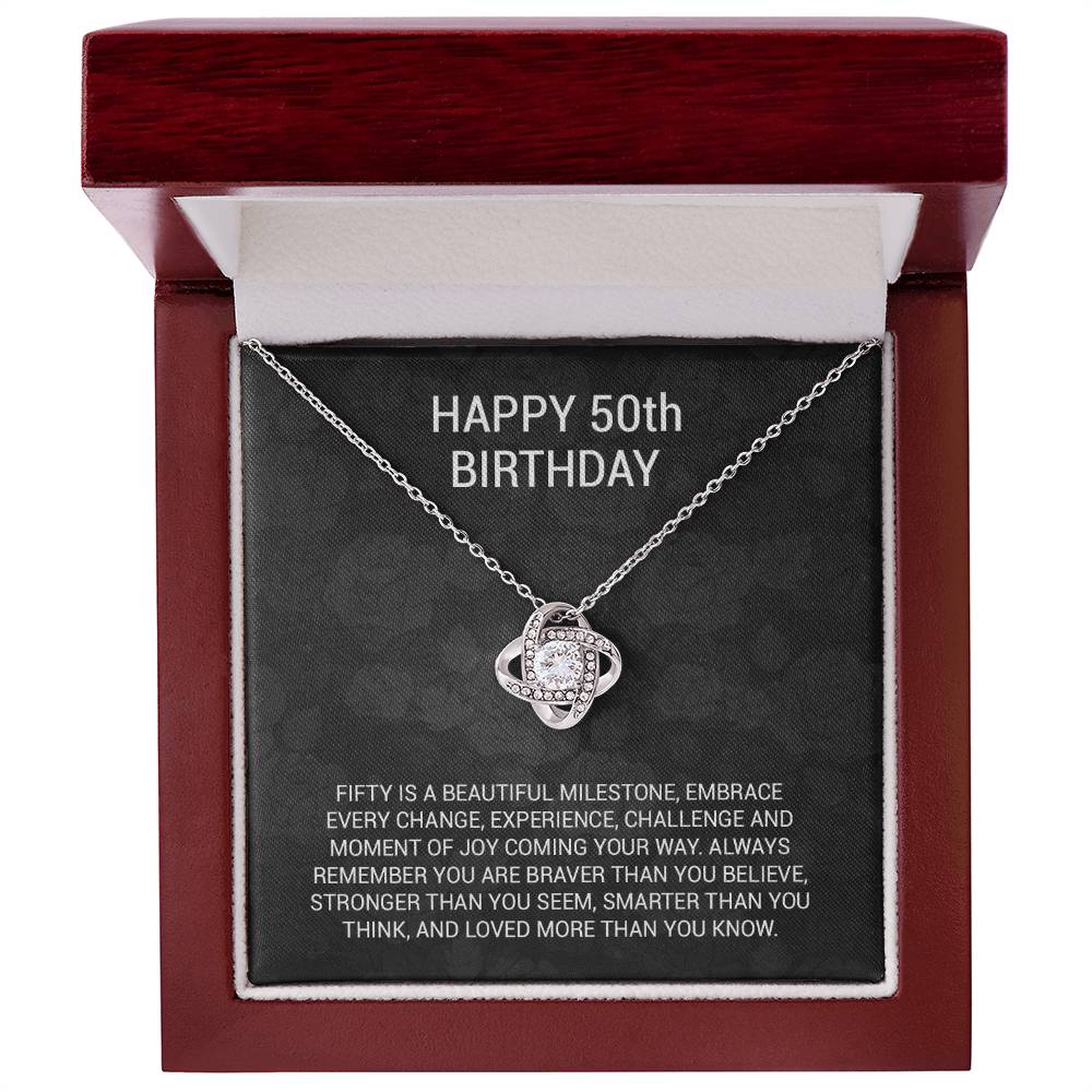 50th Birthday Gift Necklace, 50th Birthday Gift Ideas, 50th Birthday Gift
