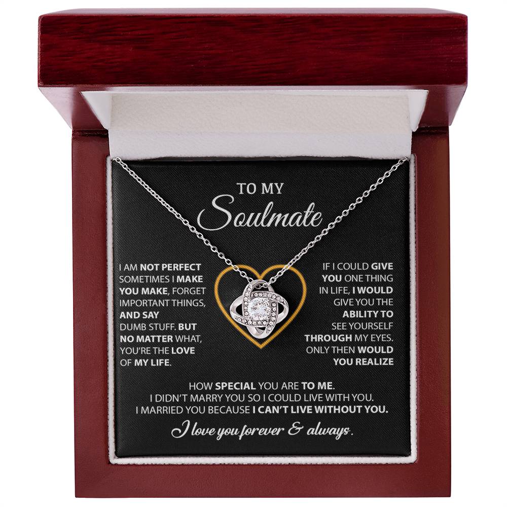 To My Soulmate Necklace, Gift For Wife From Husband, Valentines Gift For Wife 12_2_Black