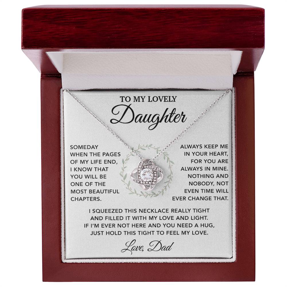 To My Daughter Necklace, Gift for Daughter from Dad, Father Daughter Necklace 6_10