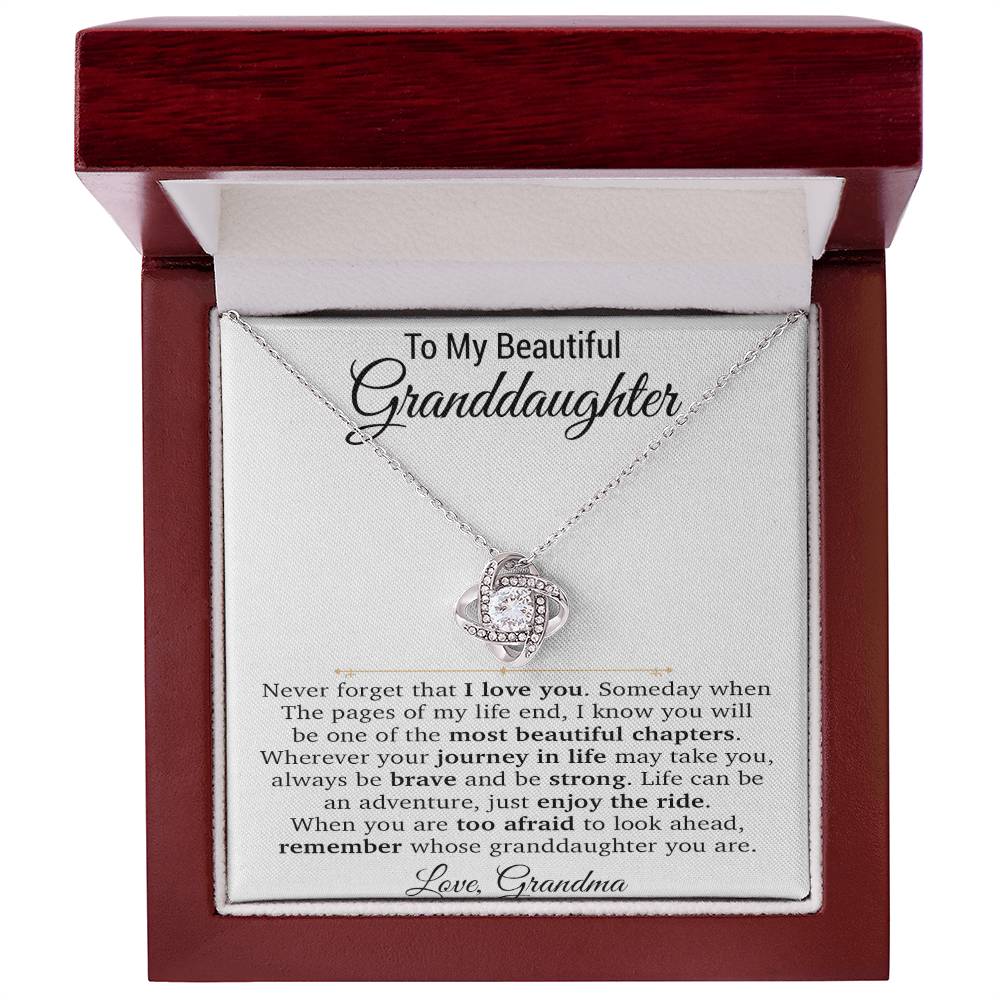 To My Granddaughter Necklace, Xmas Birthday Gift For Granddaughter From Grandma 22_11