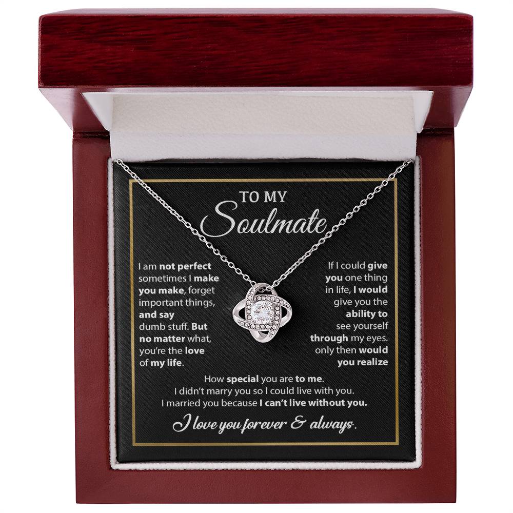 To My Soulmate Necklace, Gift For Wife From Husband, Valentines Gift For Wife 8_2_Black