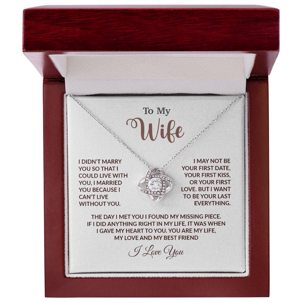 To My Wife Necklace, Wife Gift From Husband, Wife Husband Necklace, Christmas Gift 18_9