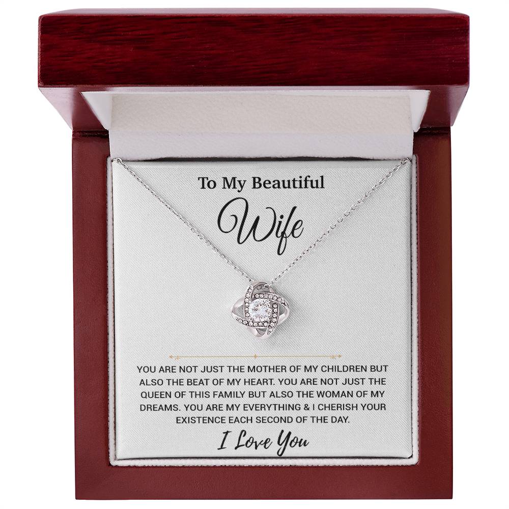 To My Wife Necklace, Christmas Gifts For Women, Anniversary Gift For Wife 24_11_White