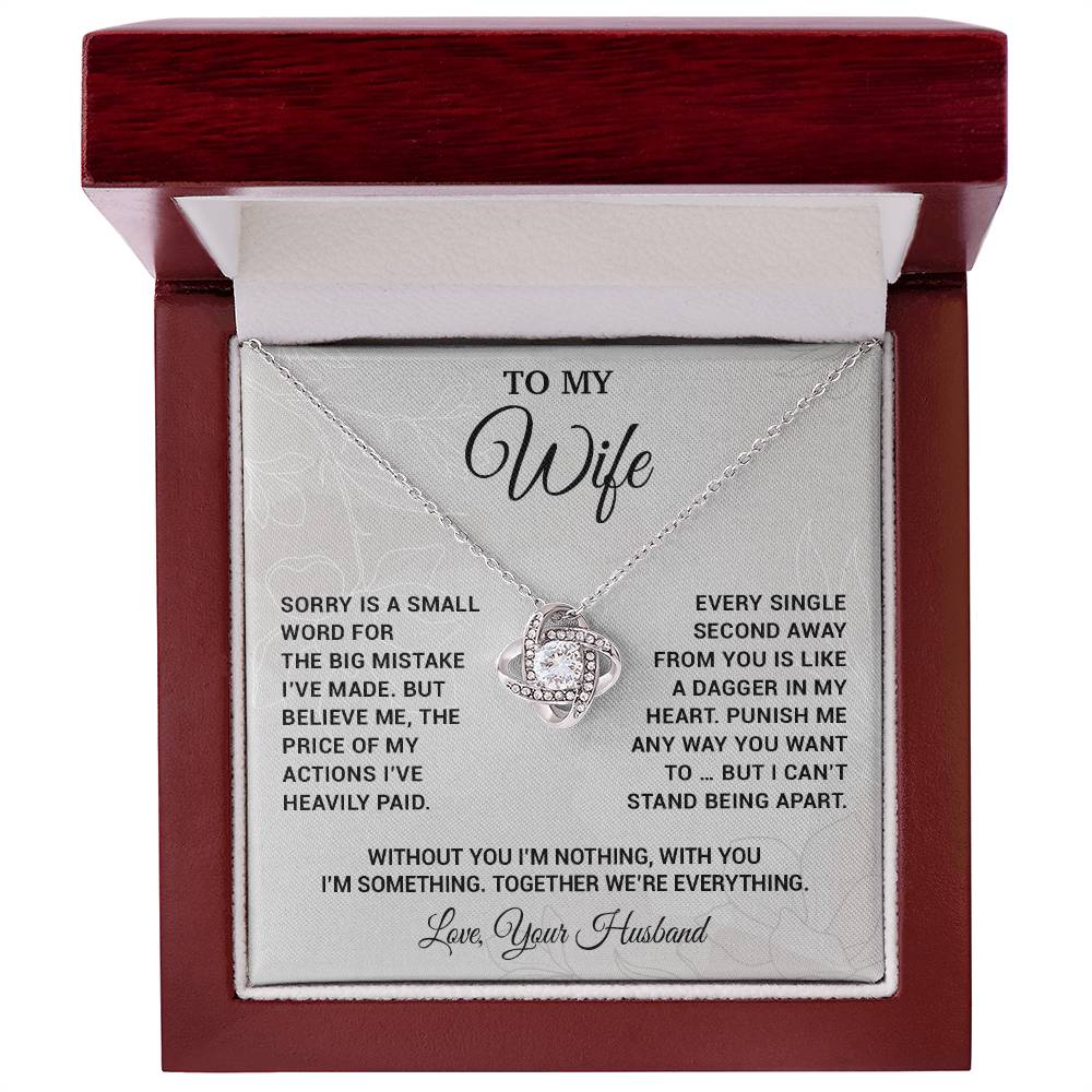 To My Wife Necklace, Christmas Gifts For Women, Anniversary Gift For Wife 16_10_White