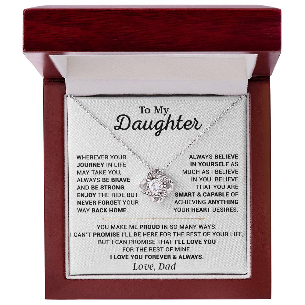 To My Daughter Necklace, Gift for Daughter from Dad, Daughter Father Necklace 12_10