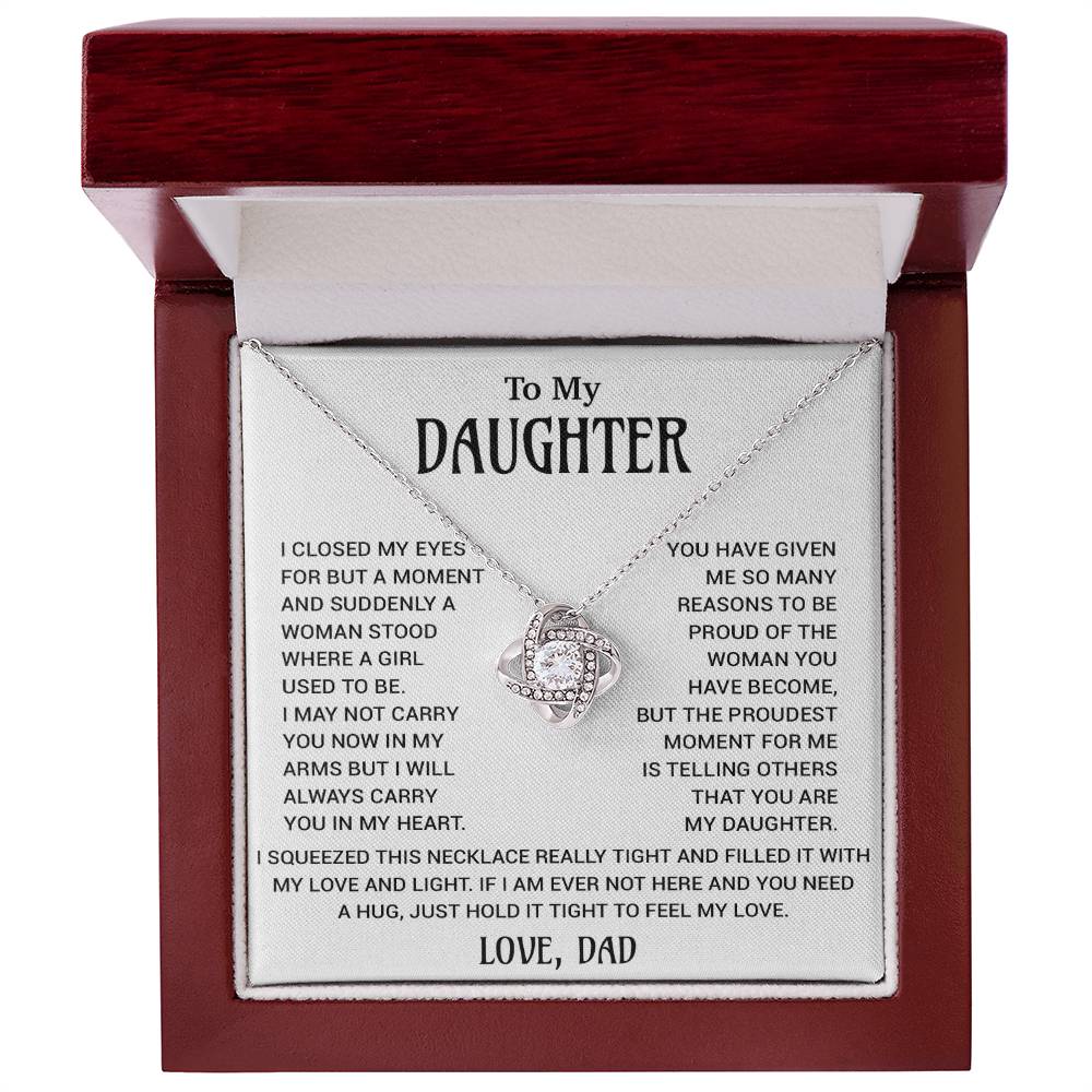 To My Daughter Necklace, Gift for Daughter from Dad, Daughter Father Necklace 18_10