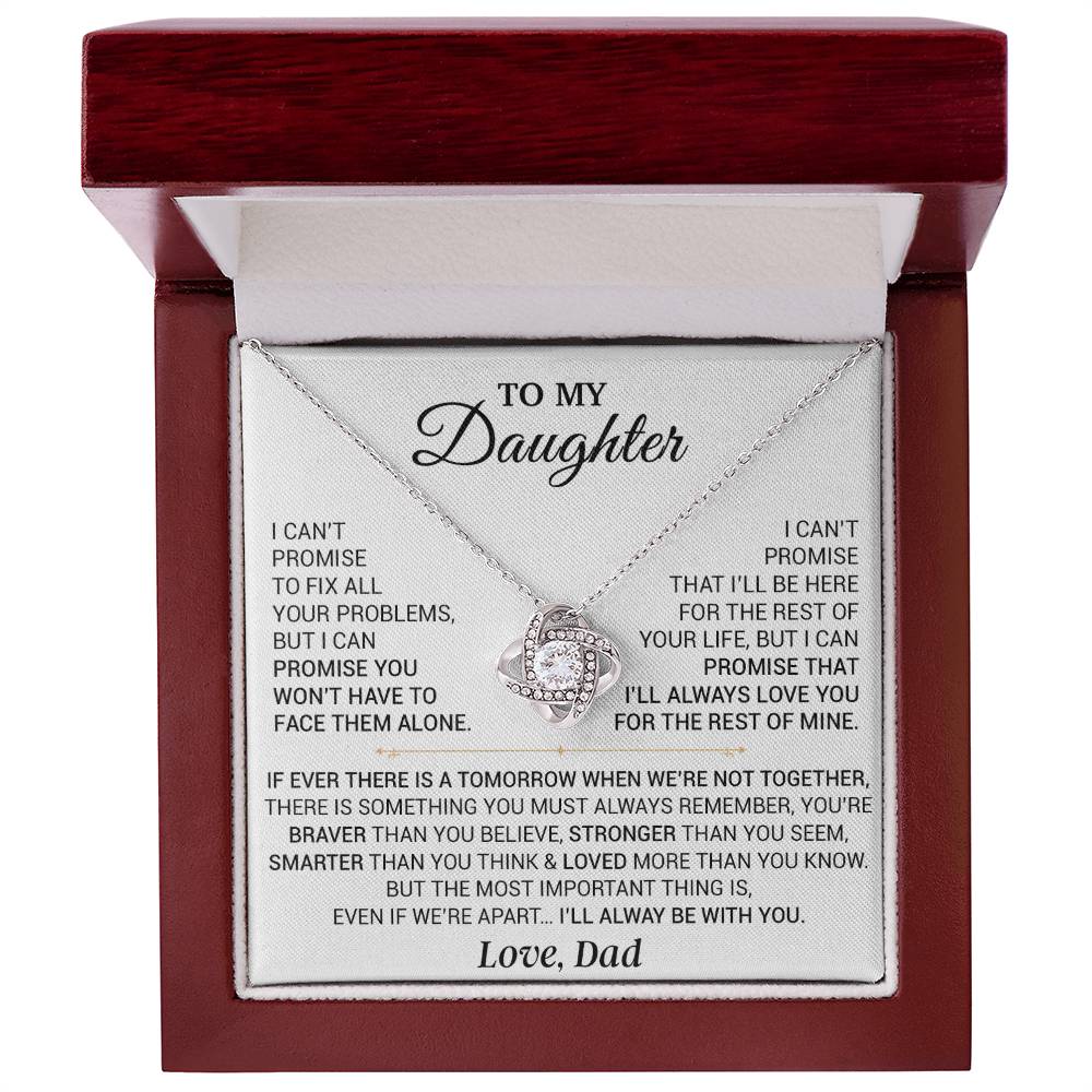 To My Daughter Necklace, Gift for Daughter from Dad,Daughter Father Necklace 9_9