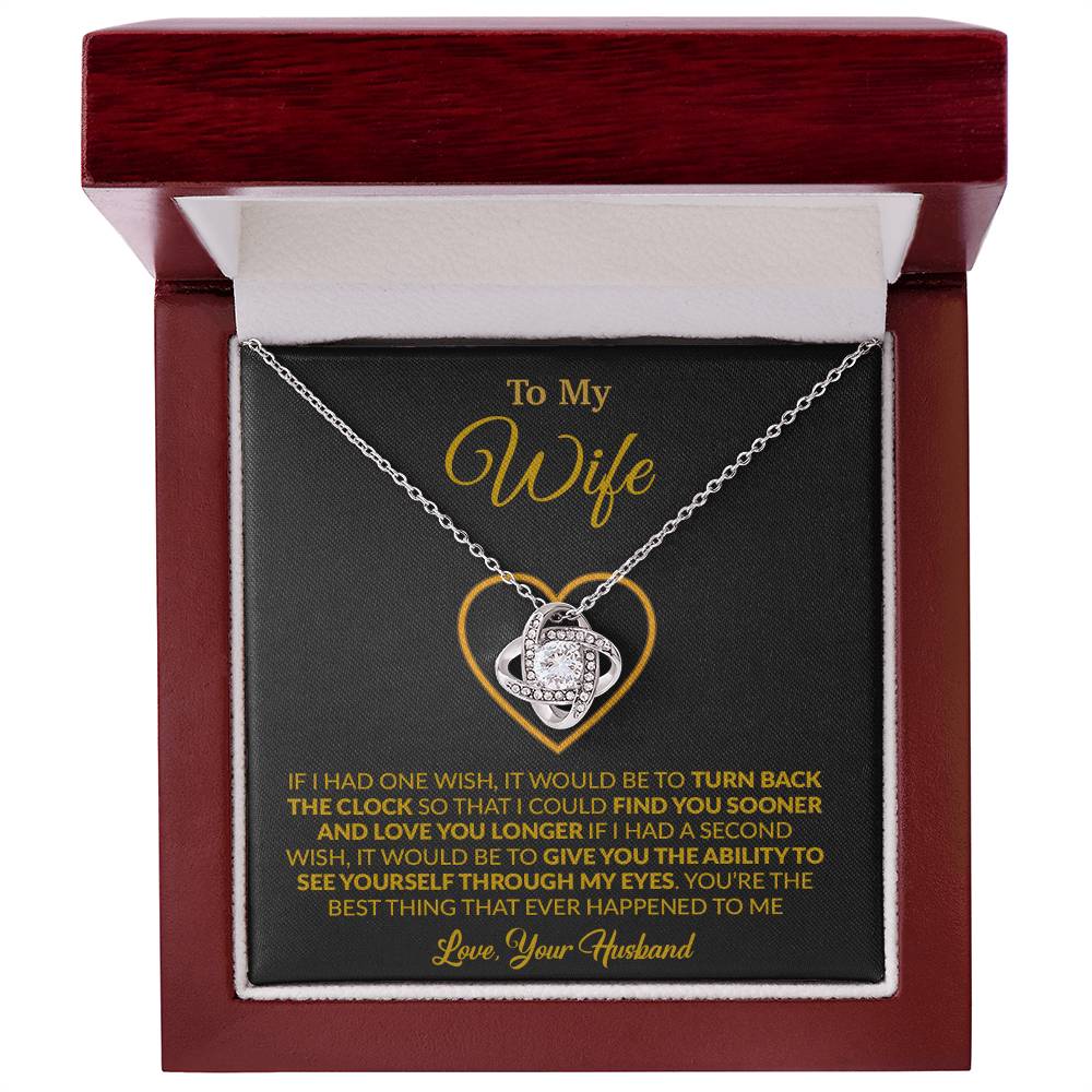 To My Wife Necklace, Gift For Wife, Anniversary Gift For Wife, Necklace For Wife 13_1_Gold