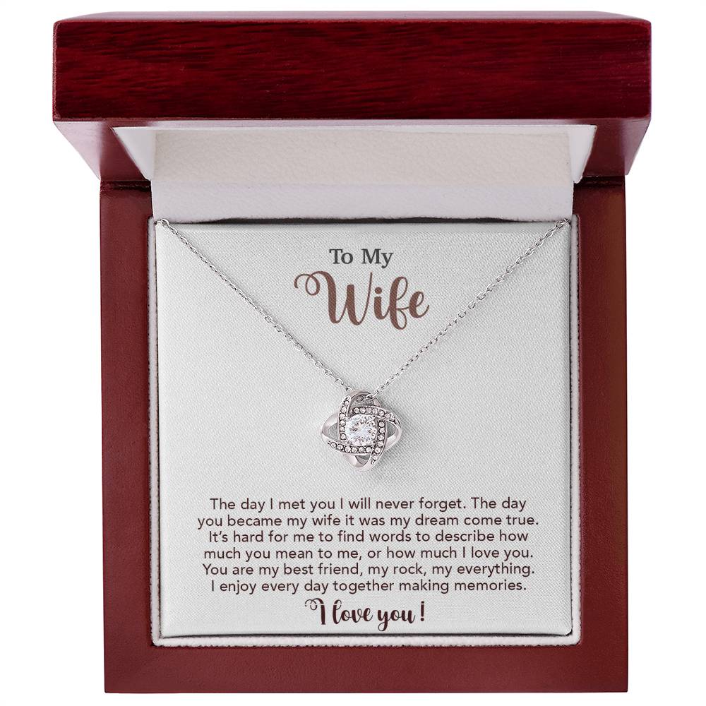 To My Wife Necklace, Wife Gift From Husband, Wife Husband Necklace, Christmas Gift 4_10