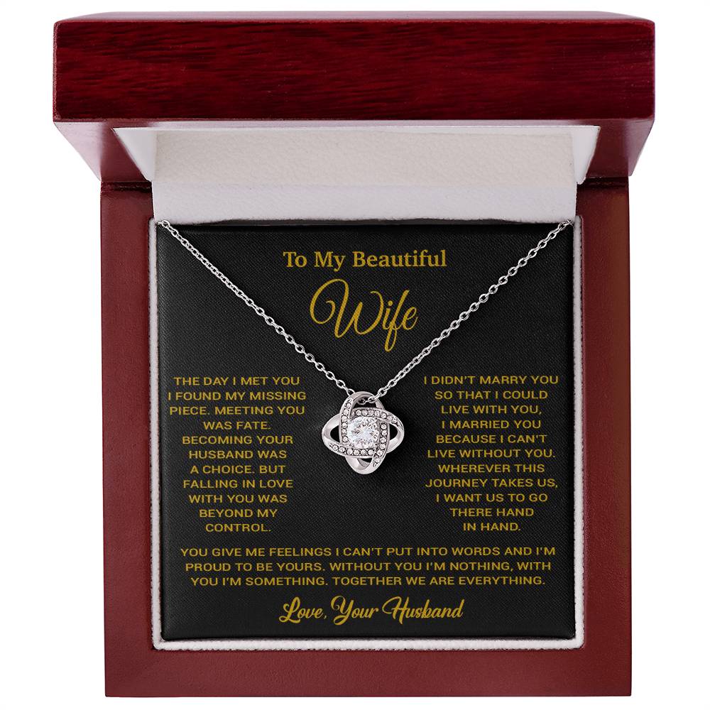 To My Wife Necklace, Vanlentines Gifts For Women, Anniversary Gift For Wife 2_2_Gold