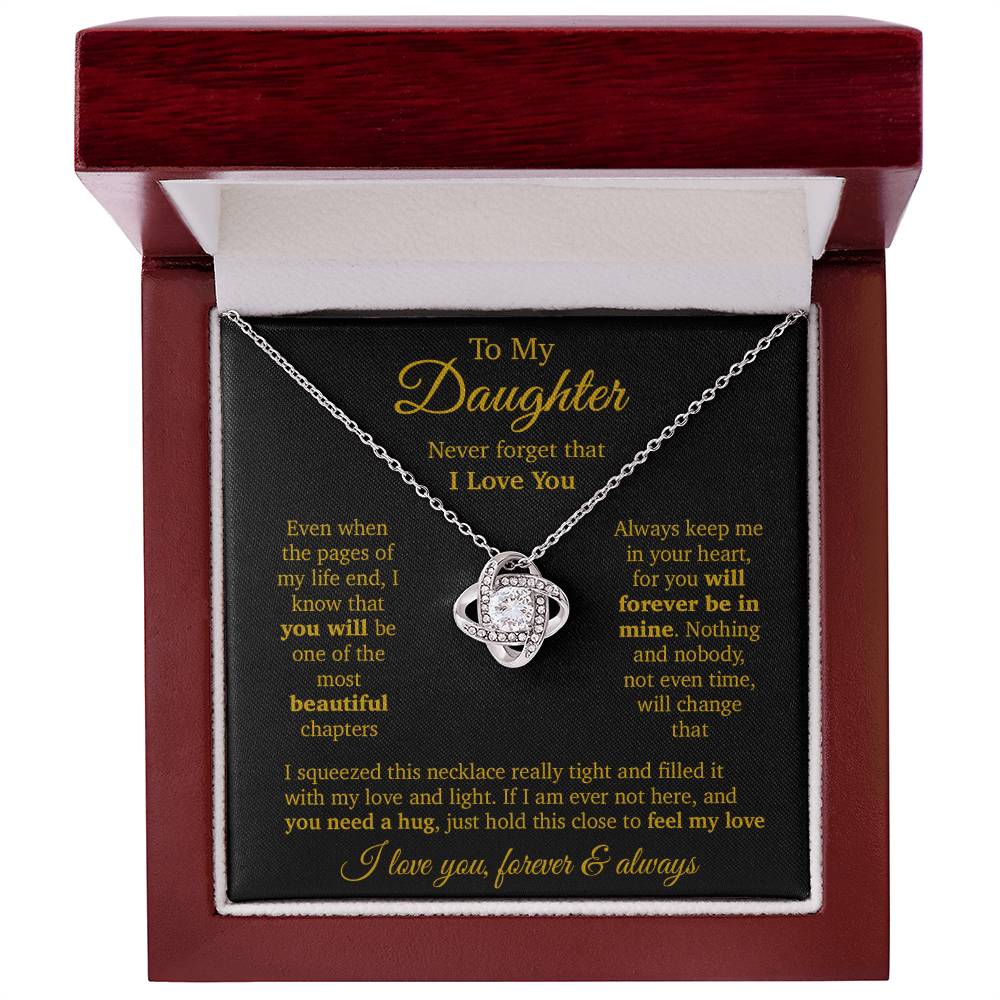 To My Daughter Necklace, Daughter Father Necklace, Daughter Gift From Dad, Mom 11_11