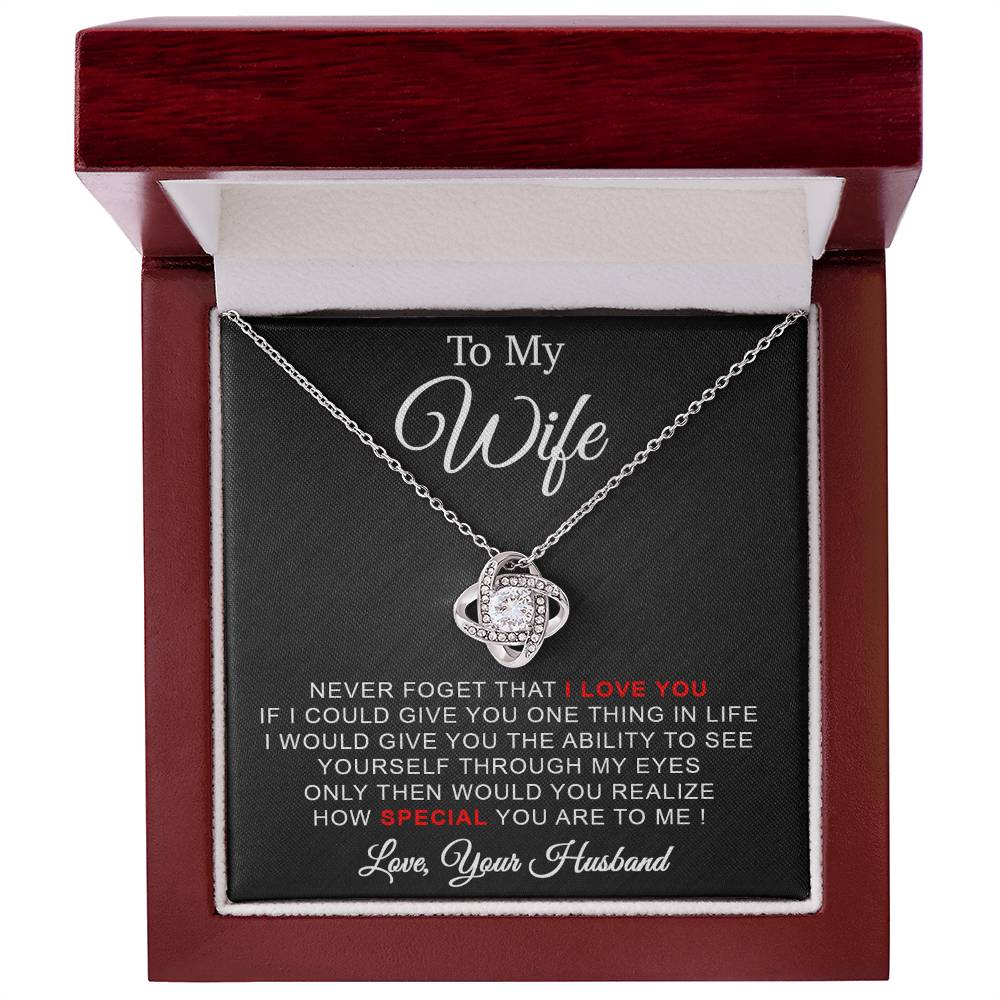 To My Wife Necklace Wife Gift from Husband, Anniversary Gift, Wife Birthday Gift