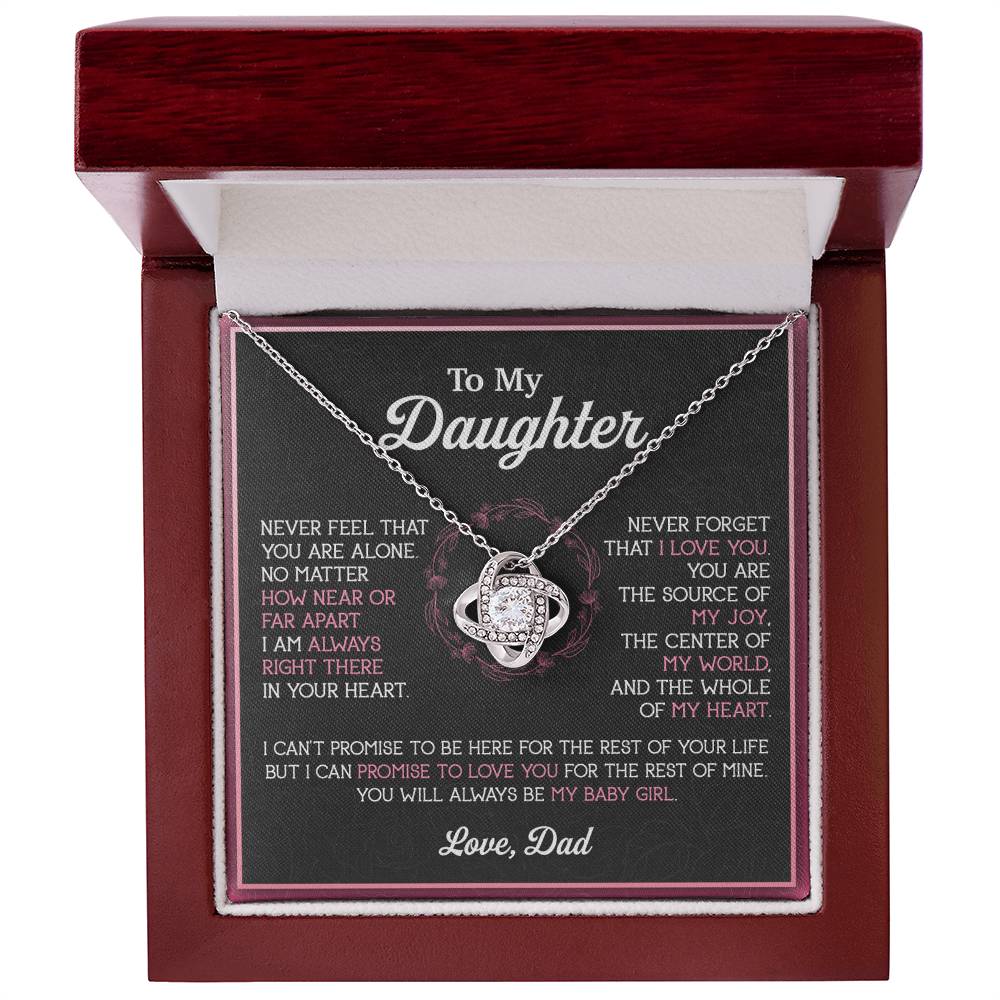 To My Daughter Necklace, Gift for Daughter from Dad, Father Daughter Necklace 12_11