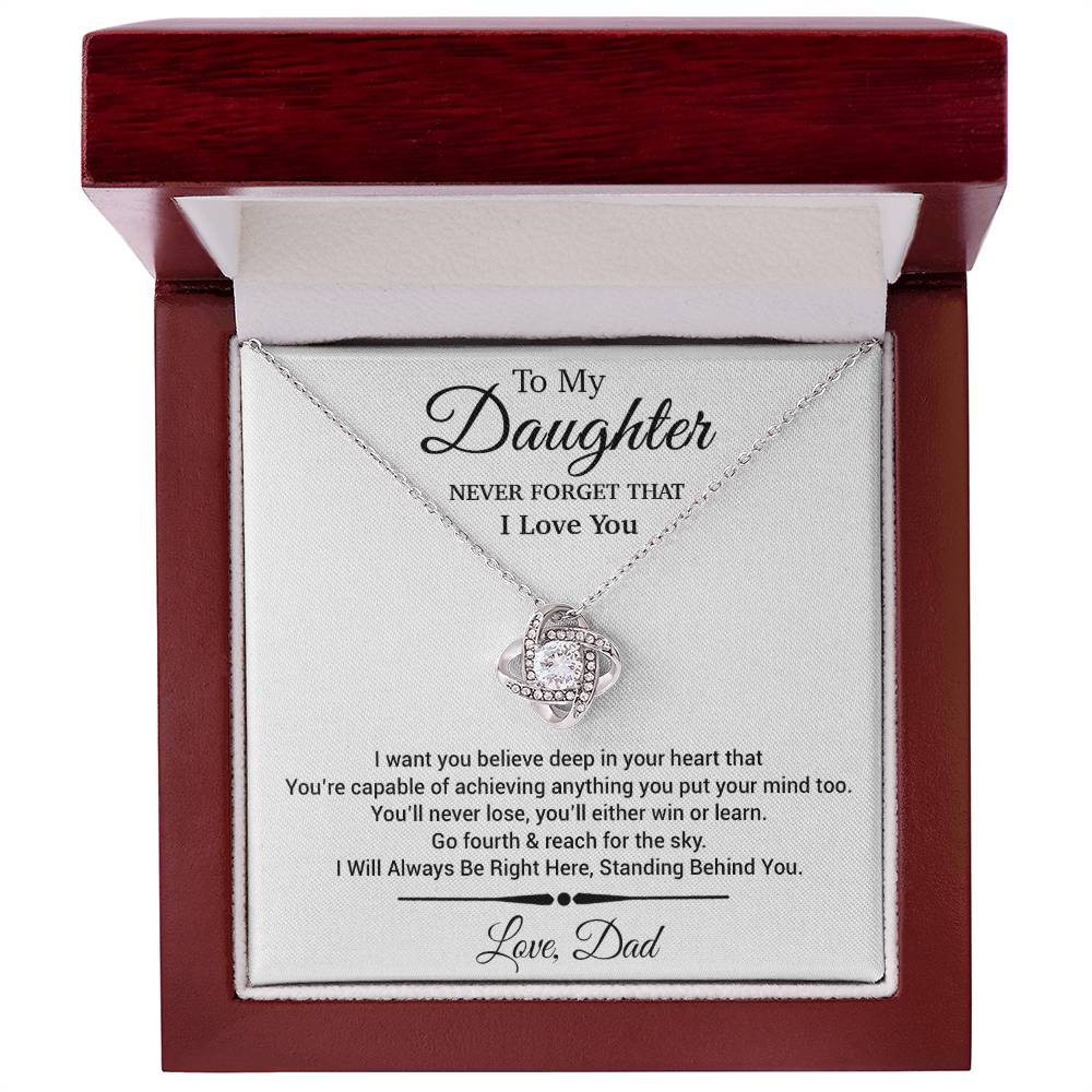 To My Daughter Necklace, Daughter Father Necklace, Daughter Gift From Dad 30_11
