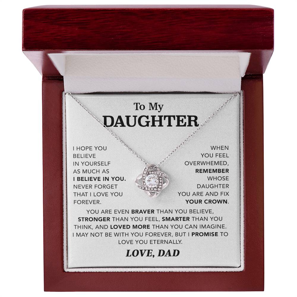 To My Daughter Necklace, Gift for Daughter from Dad, Father Daughter Necklace 4_12