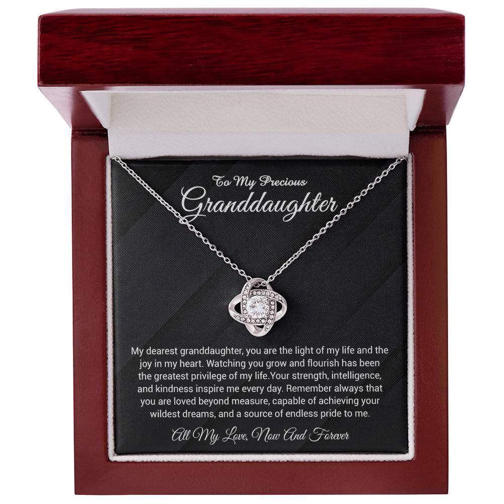 To My Granddaughter Necklace, Gift From Grandmother to Granddaughter Necklace