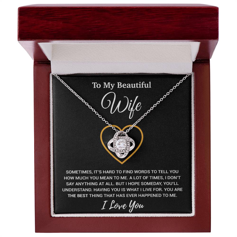 To My Wife Necklace, Christmas Gifts For Women, Anniversary Gift For Wife 21_11_Black