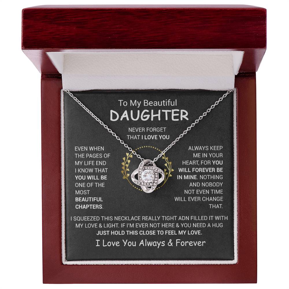 To My Daughter Necklace, Daughter Father Necklace, Daughter Gift From Dad, Mom 13_12