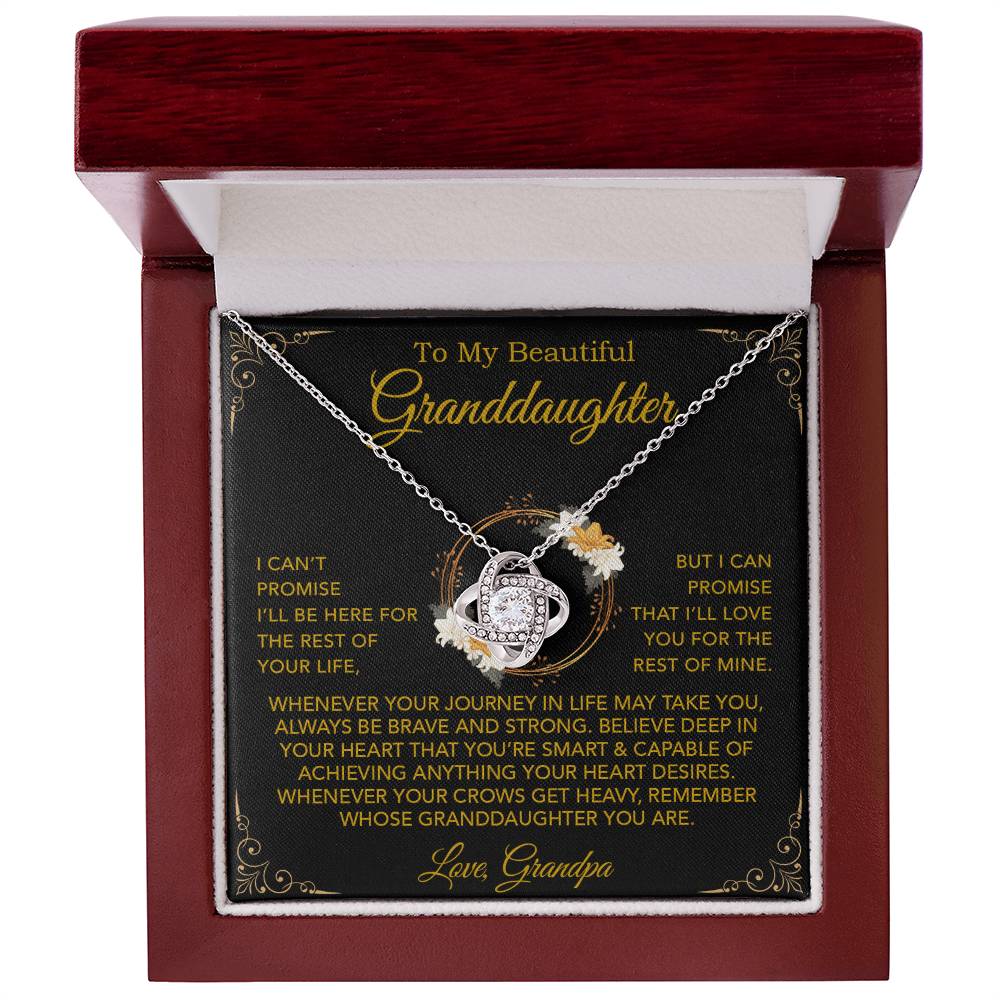 To My Granddaughter Necklace, Xmas Birthday Gift For Granddaughter From Grandpa 24_9